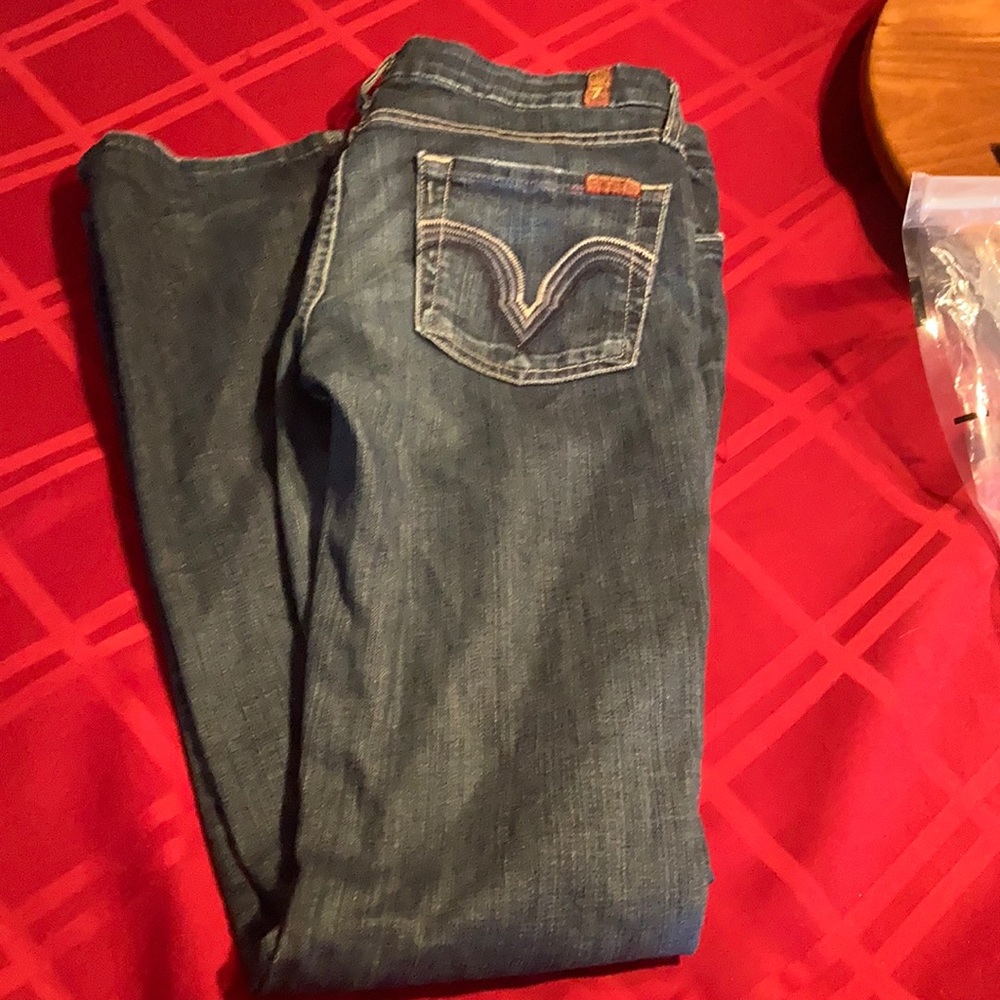 7 For All Mankind straight leg jeans, size 30